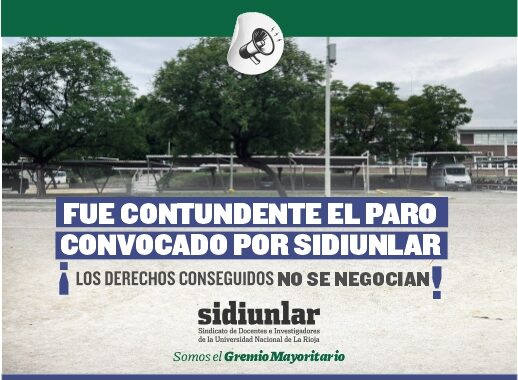 Alto acatamiento al paro convocado por SIDIUNLaR