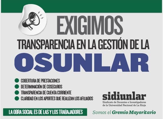 Exigimos  respuestas a las autoridades de OSUNLaR