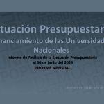 Situación Presupuestaria: financiamiento de las universidades nacionales